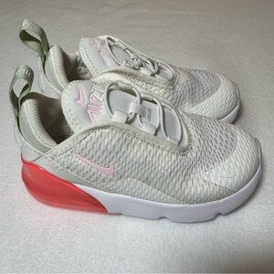 Nike Toddler Size 9 White & Pink | Slip-On Elastic Sneakers